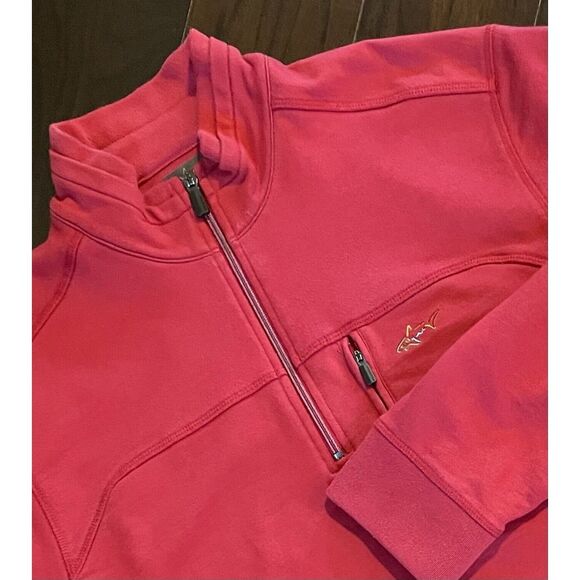 Greg Norman For Tasso Elba 1/4 Zip Pullover Men's Red Mock Neck XL - Picture 1 of 7